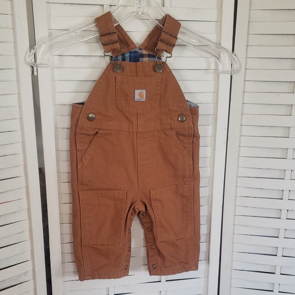 Carhartt Other - Carhartt Tan Baby  Overalls Size 6M